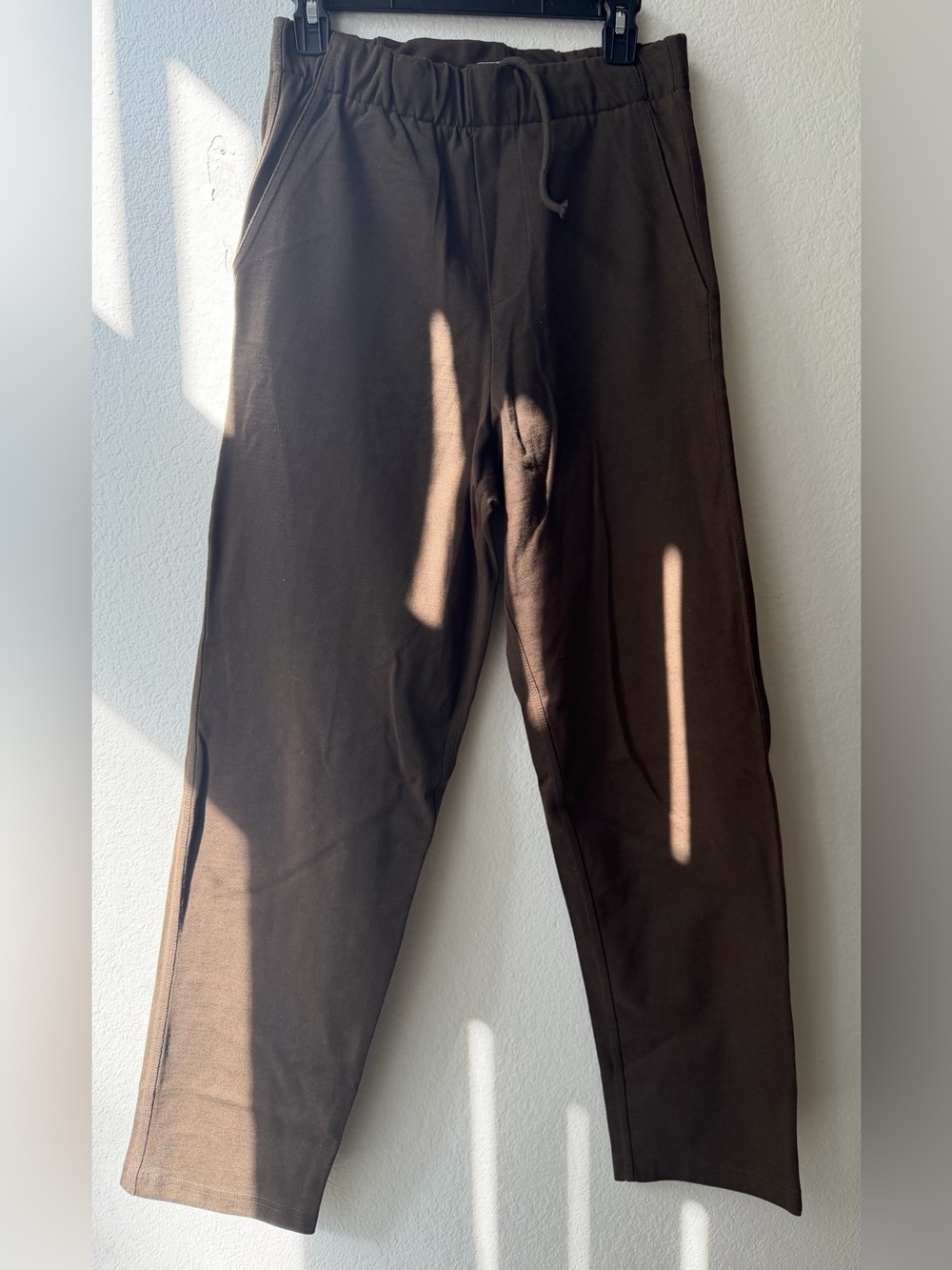 ZARA Men's Brown Drawstring Waist Pants